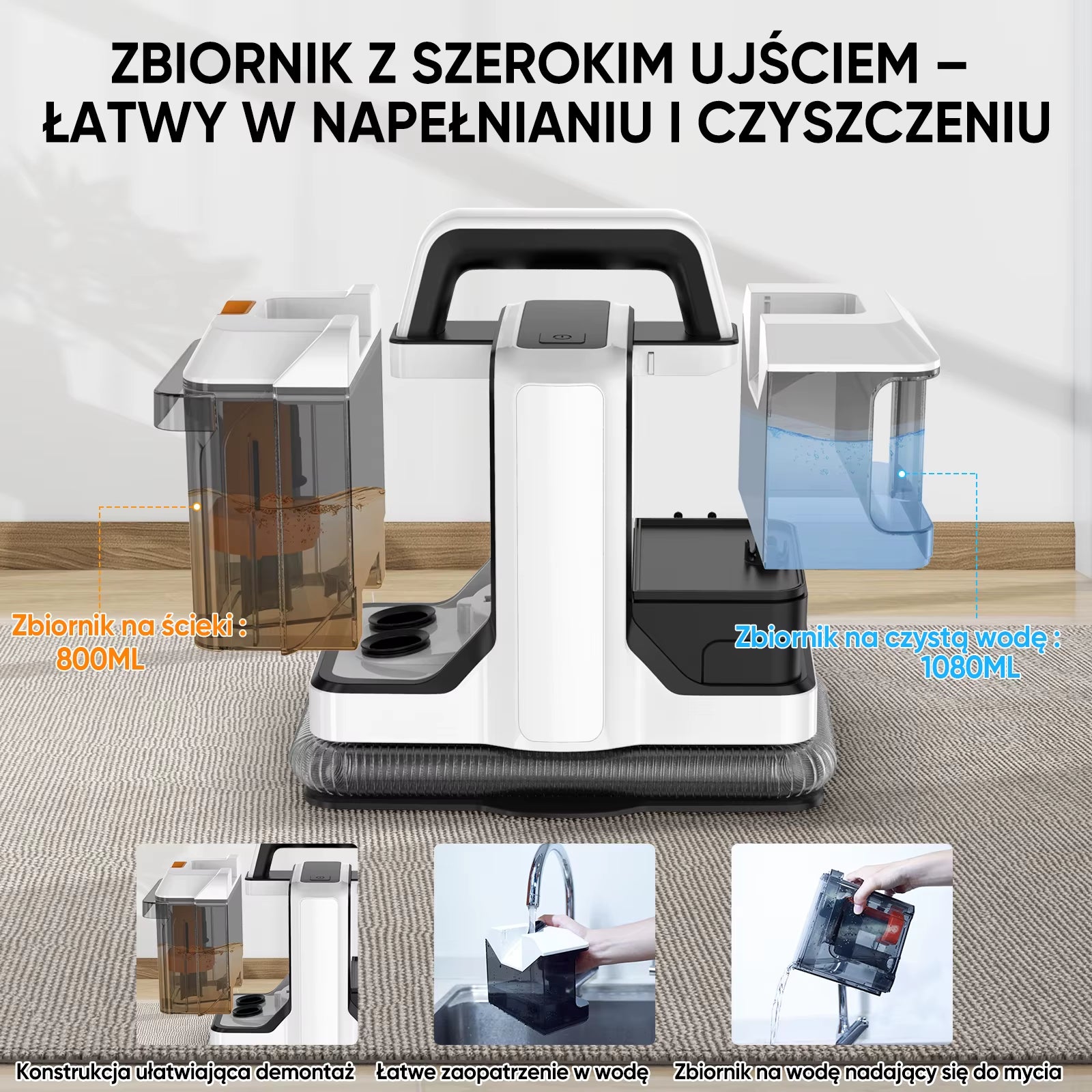 Mini Odkurzacz Piorący